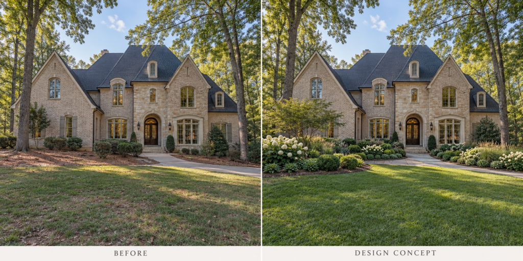 Softness, Color, and Balance: Before-and-after landscape renovations example