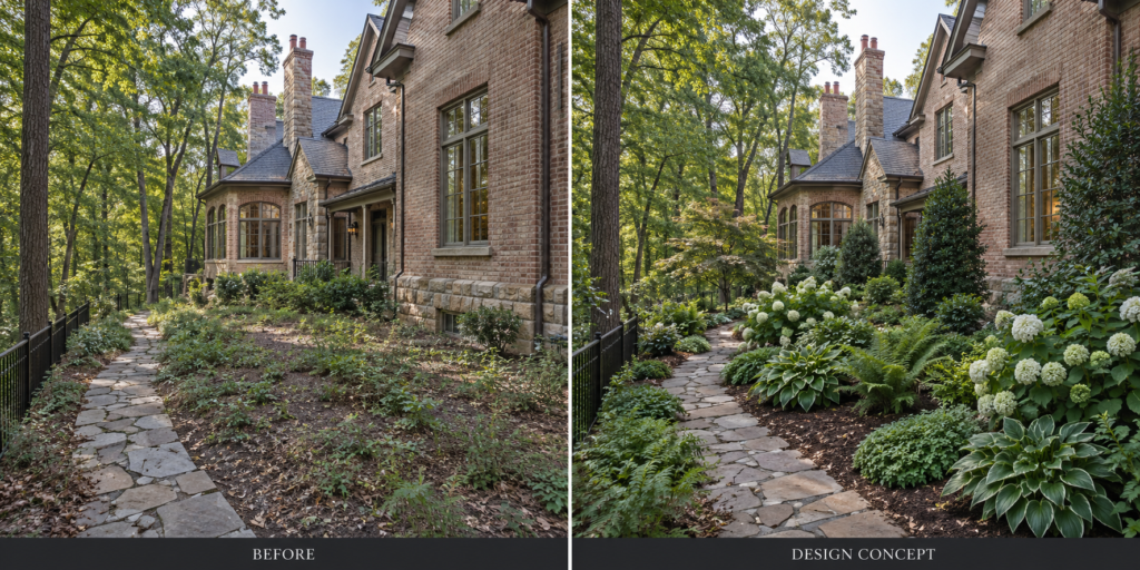 A Peaceful Way Through: Before-and-after landscape renovations example
